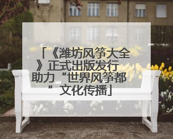《潍坊风筝大全》正式出版发行 助力“世界风筝都”文化传播