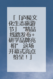 「庐陵文化生态旅游节」“精品线路发布+研学品牌亮相” 这场开幕式亮点纷呈！