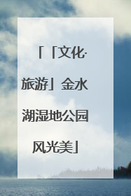 「文化·旅游」金水湖湿地公园风光美