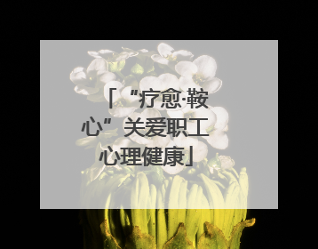 “疗愈·鞍心”关爱职工心理健康