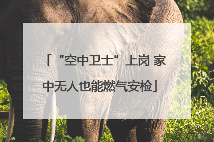 “空中卫士”上岗 家中无人也能燃气安检