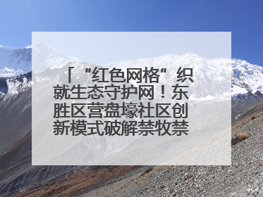 “红色网格”织就生态守护网！东胜区营盘壕社区创新模式破解禁牧禁垦难题