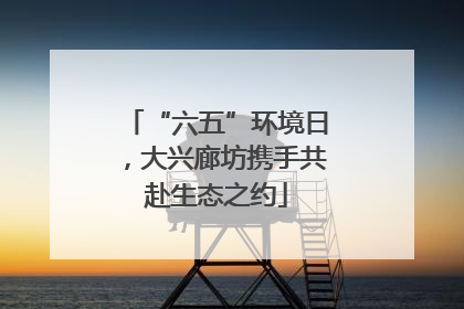 “六五”环境日，大兴廊坊携手共赴生态之约