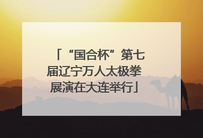 “国合杯”第七届辽宁万人太极拳展演在大连举行
