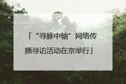 “寻脉中轴”网络传播寻访活动在京举行