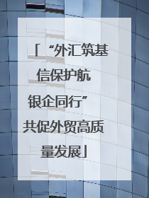 “外汇筑基 信保护航 银企同行” 共促外贸高质量发展