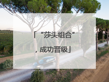 “莎头组合”，成功晋级