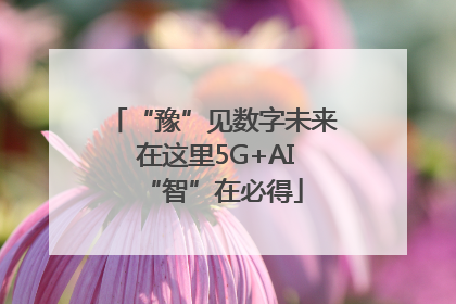 “豫”见数字未来 在这里5G+AI“智”在必得