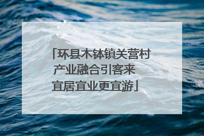 环县木钵镇关营村 产业融合引客来 宜居宜业更宜游