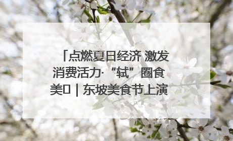 点燃夏日经济 激发消费活力·“轼”圈食美⑪｜东坡美食节上演“文化满汉全席”