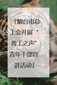 烟台市总工会开展“菁工之声”青年干部宣讲活动