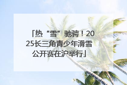 热“雪”驰骋！2025长三角青少年滑雪公开赛在沪举行