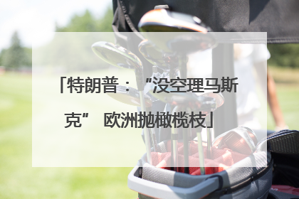 特朗普：“没空理马斯克” 欧洲抛橄榄枝