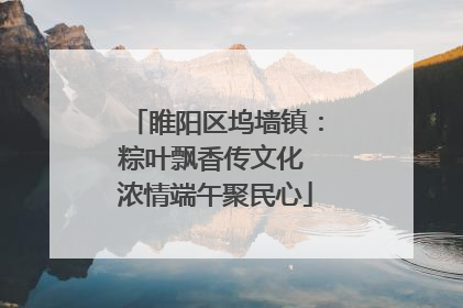 睢阳区坞墙镇：粽叶飘香传文化 浓情端午聚民心