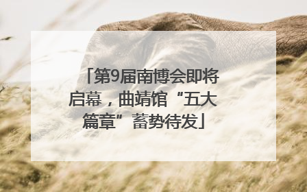 第9届南博会即将启幕，曲靖馆“五大篇章”蓄势待发