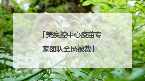 美疾控中心疫苗专家团队全员被裁