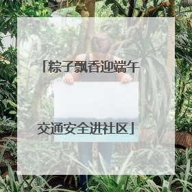 粽子飘香迎端午 交通安全进社区