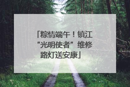 粽情端午！镇江“光明使者”维修路灯送安康