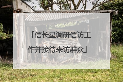 信长星调研信访工作并接待来访群众