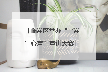临潼区举办“‘潼’心声”宣讲大赛