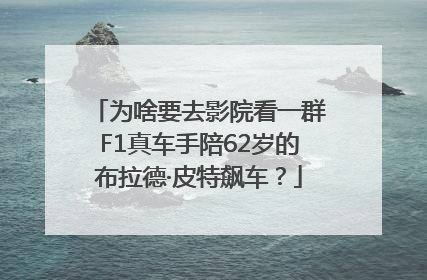 为啥要去影院看一群F1真车手陪62岁的布拉德·皮特飙车？