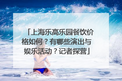 上海乐高乐园餐饮价格如何？有哪些演出与娱乐活动？记者探营