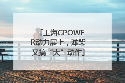 上海GPOWER动力展上，潍柴又搞“大”动作