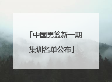 中国男篮新一期集训名单公布