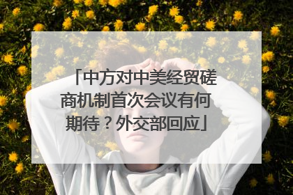 中方对中美经贸磋商机制首次会议有何期待？外交部回应