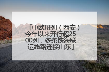 中欧班列（西安）今年以来开行超2500列，多条铁海联运线路连接山东