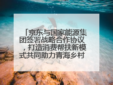 京东与国家能源集团签署战略合作协议，打造消费帮扶新模式共同助力青海乡村振兴发展