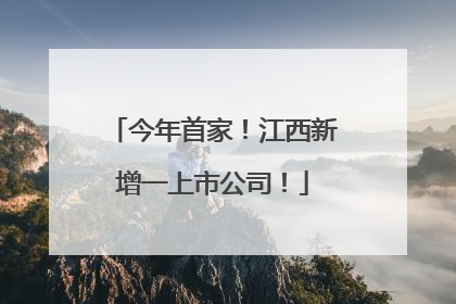 今年首家！江西新增一上市公司！