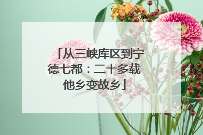 从三峡库区到宁德七都：二十多载他乡变故乡