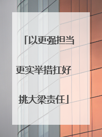 以更强担当更实举措扛好挑大梁责任