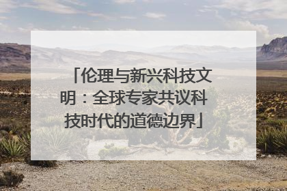 伦理与新兴科技文明：全球专家共议科技时代的道德边界