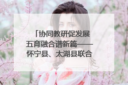 协同教研促发展 五育融合谱新篇——怀宁县、太湖县联合教研活动在月山镇中心学校成功举办
