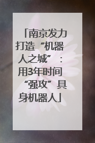 南京发力打造“机器人之城”：用3年时间“强攻”具身机器人