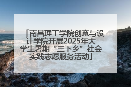 南昌理工学院创意与设计学院开展2025年大学生暑期“三下乡”社会实践志愿服务活动