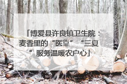 博爱县许良镇卫生院：麦香里的“医靠”“三夏”服务温暖农户心