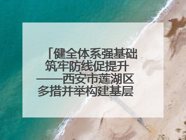 健全体系强基础 筑牢防线促提升——西安市莲湖区多措并举构建基层应急管理新格局