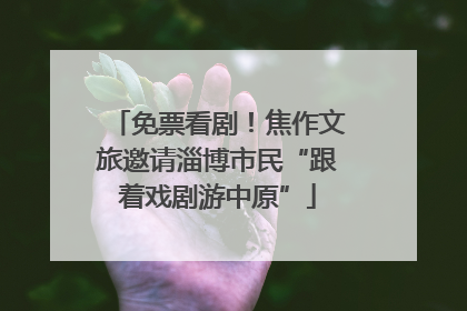 免票看剧！焦作文旅邀请淄博市民“跟着戏剧游中原”