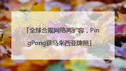 全球合规网络再扩容，PingPong获马来西亚牌照