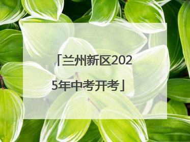 兰州新区2025年中考开考