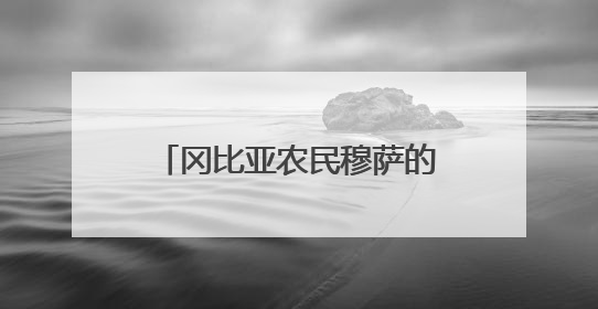 冈比亚农民穆萨的故事，是“中非友好的一段佳话”