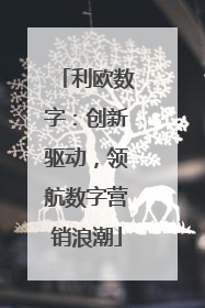 利欧数字：创新驱动，领航数字营销浪潮