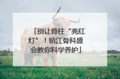别让脊柱“亮红灯”！镇江骨科盛会教你科学养护