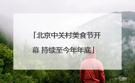 北京中关村美食节开幕 持续至今年年底