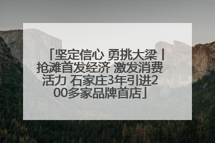 坚定信心 勇挑大梁丨抢滩首发经济 激发消费活力 石家庄3年引进200多家品牌首店