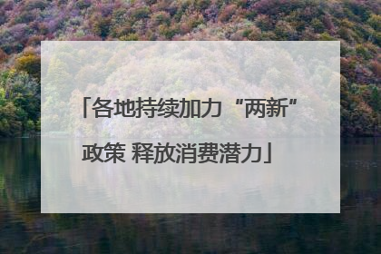 各地持续加力“两新”政策 释放消费潜力