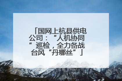 国网上杭县供电公司：“人机协同”巡检，全力备战台风“丹娜丝”